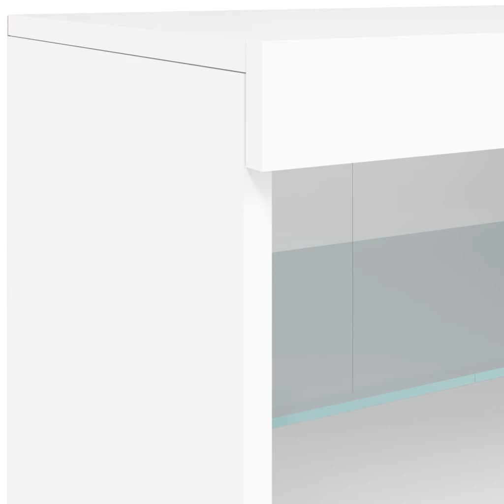 Buffet avec lumières LED blanc 41x37x67 cm - XIOS