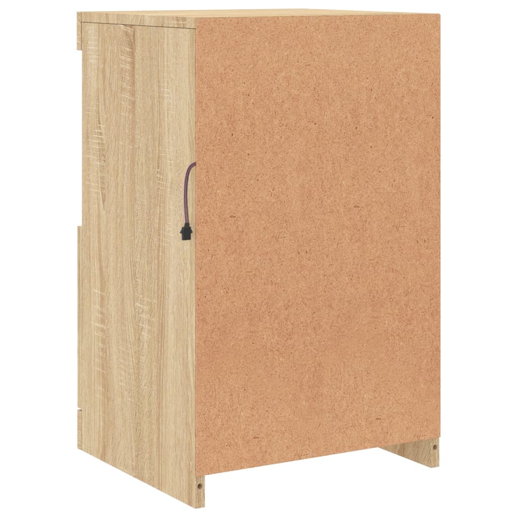 Buffet avec lumières LED chêne sonoma 41x37x67 cm - XIOS