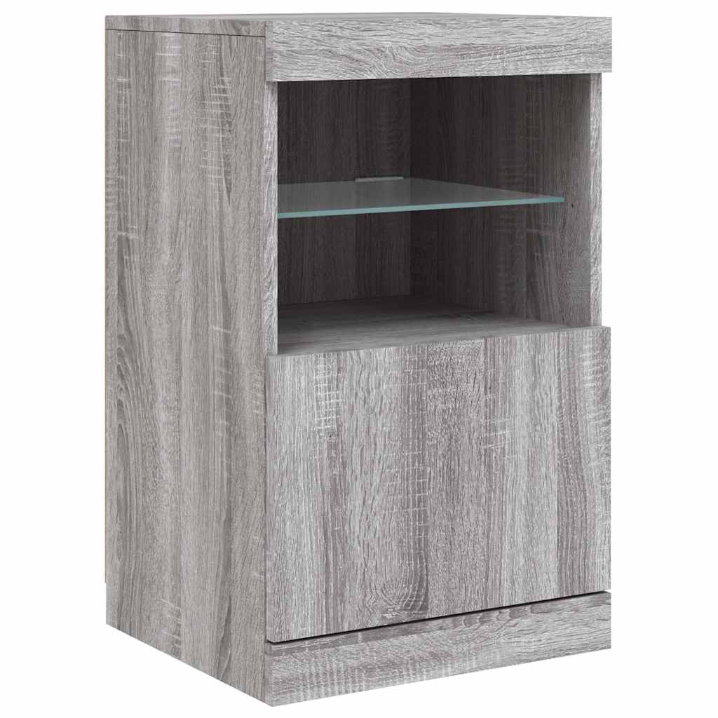 Buffet avec lumières LED sonoma gris 41x37x67 cm - XIOS