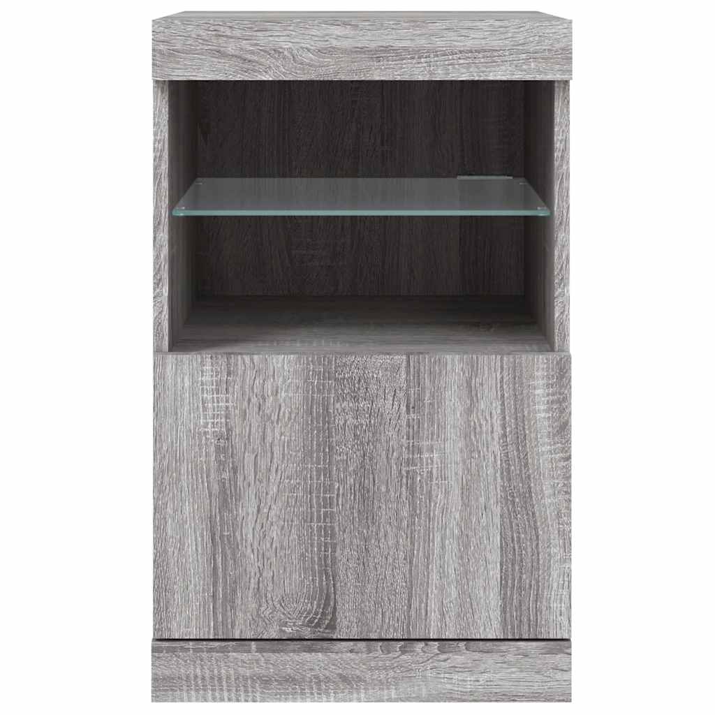 Buffet avec lumières LED sonoma gris 41x37x67 cm - XIOS