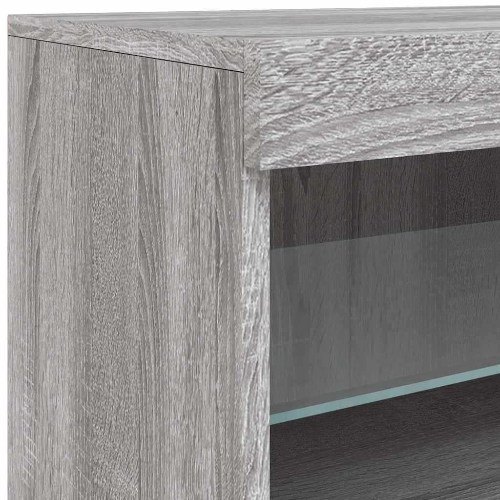 Buffet avec lumières LED sonoma gris 41x37x67 cm - XIOS