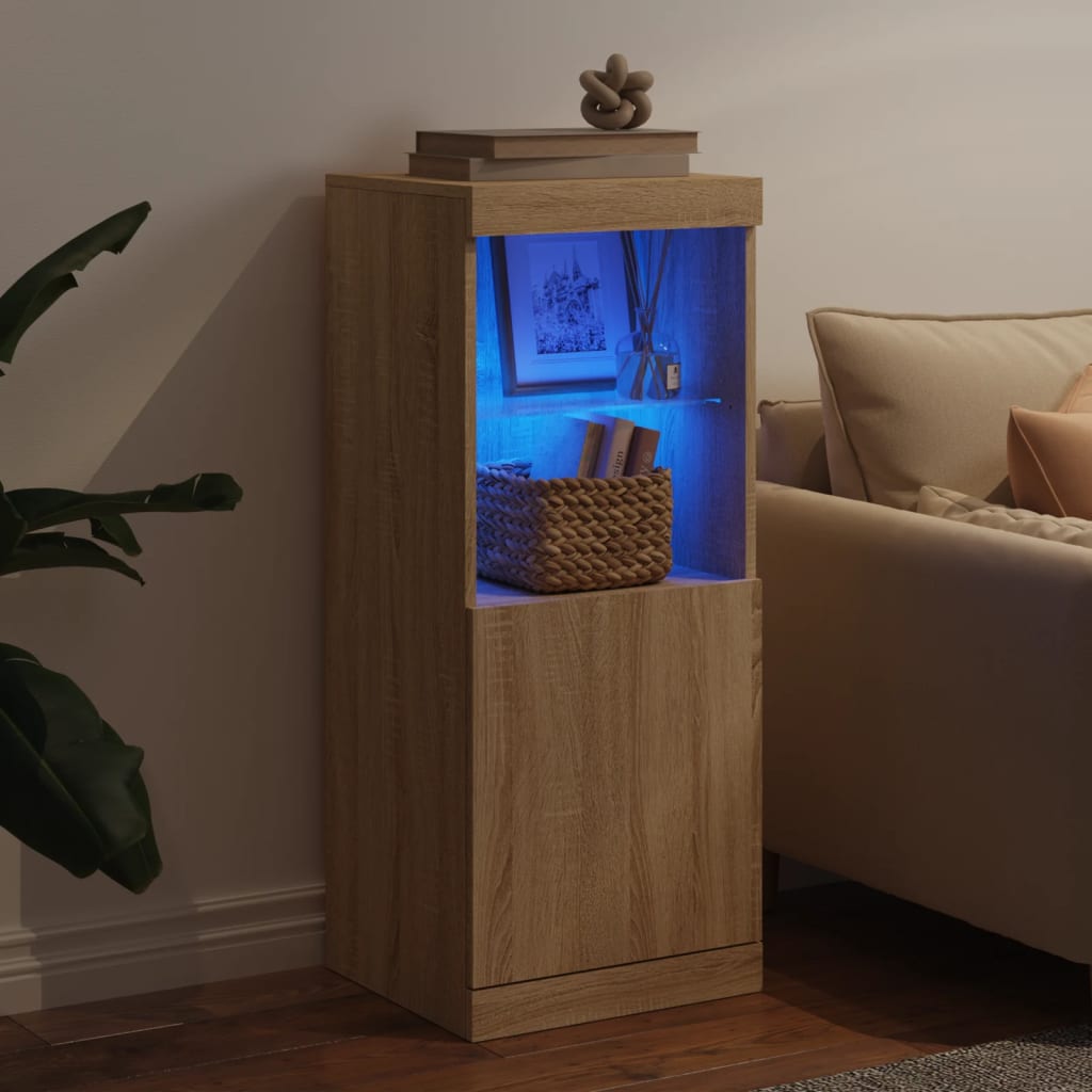 Buffet avec lumières LED chêne sonoma 41x37x100 cm - XIOS