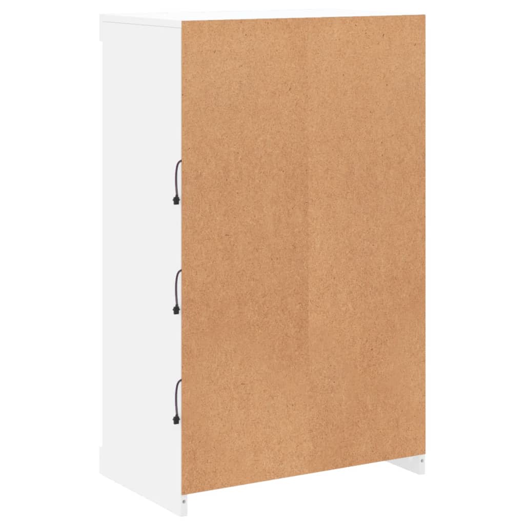 Buffet avec lumières LED blanc 60,5x37x100 cm - XIOS