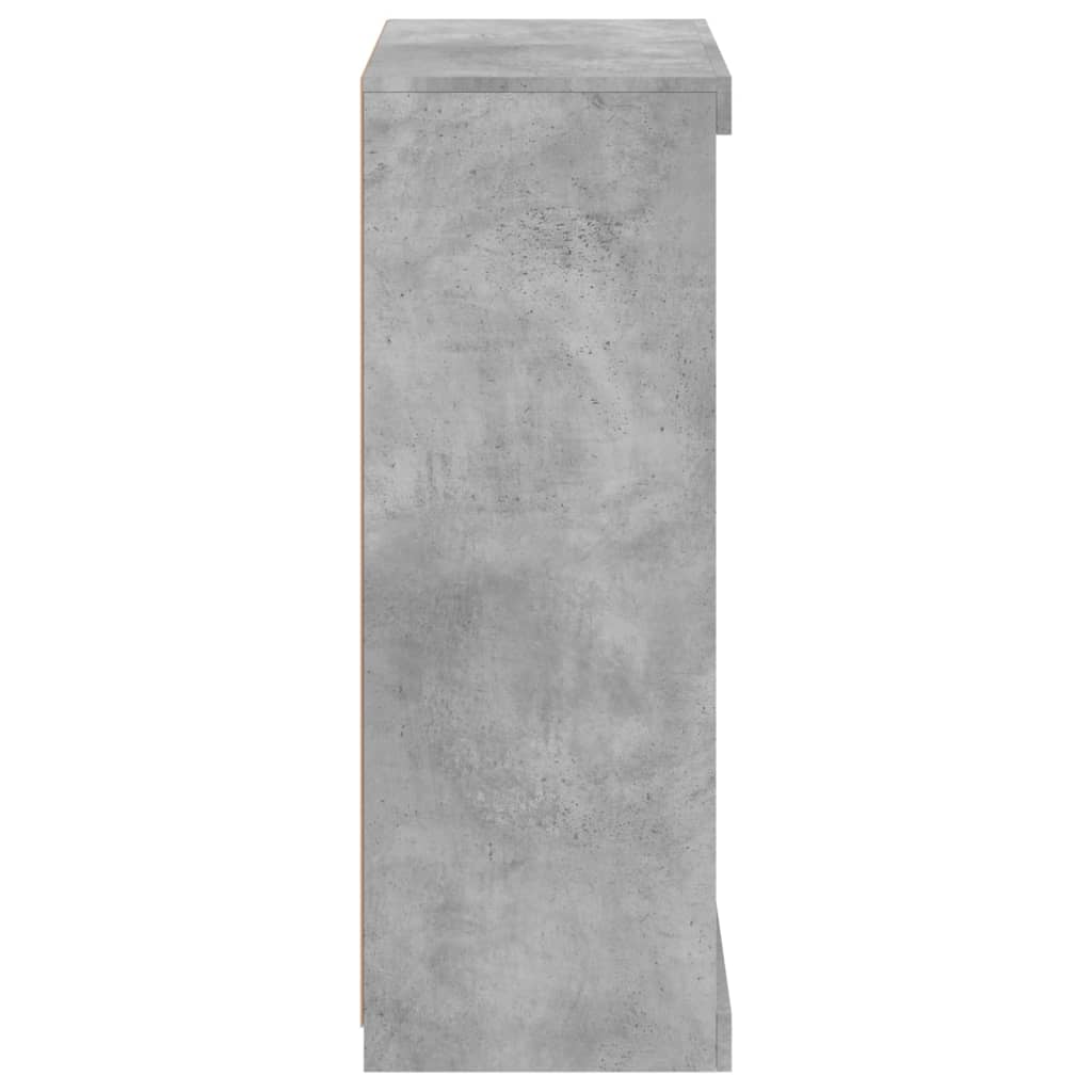 Buffet avec lumières LED gris béton 60,5x37x100 cm - XIOS