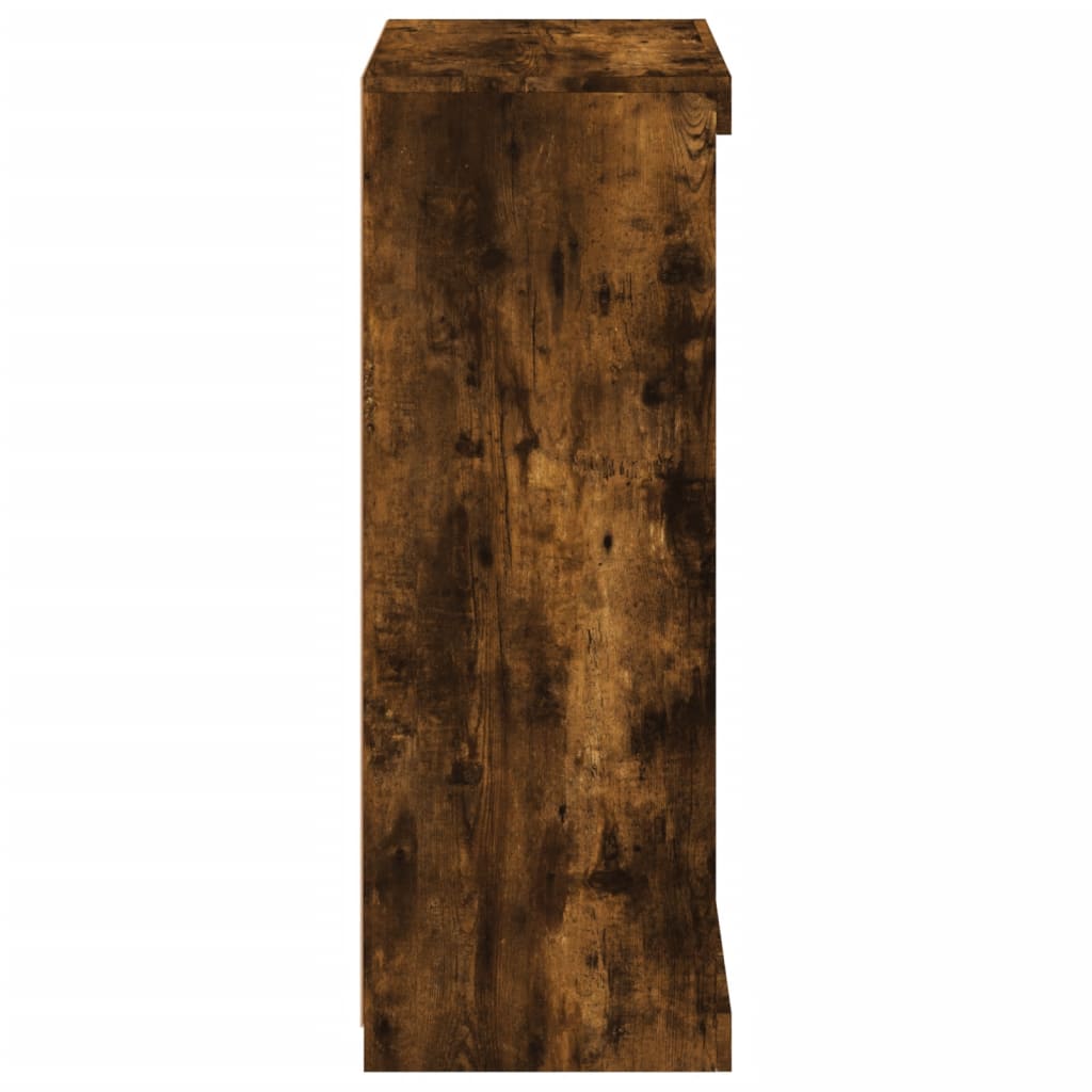 Buffet avec lumières LED chêne fumé 60,5x37x100 cm - XIOS