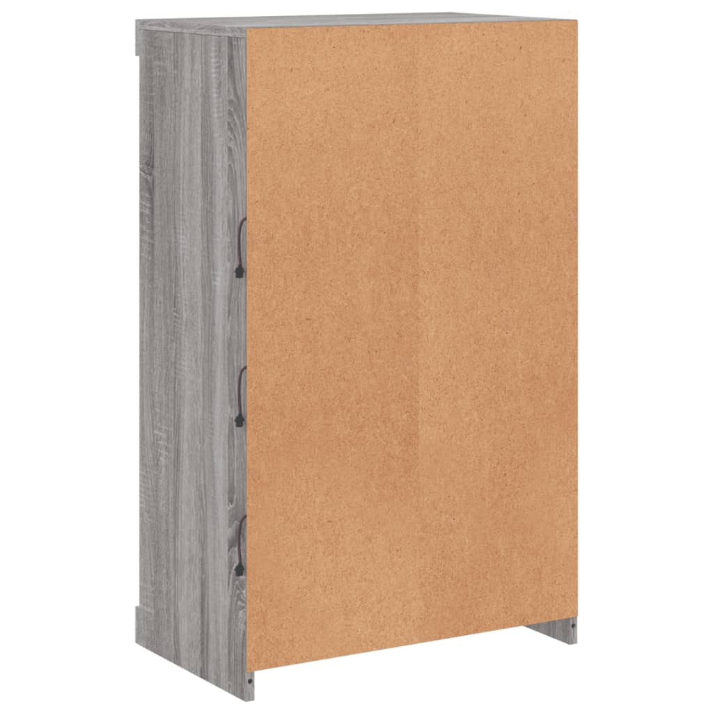 Buffet avec lumières LED sonoma gris 60,5x37x100 cm - XIOS