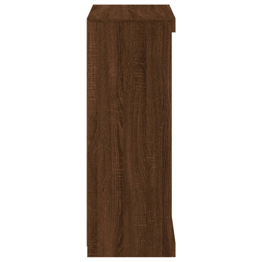 Buffet avec lumières LED chêne marron 60,5x37x100 cm - XIOS