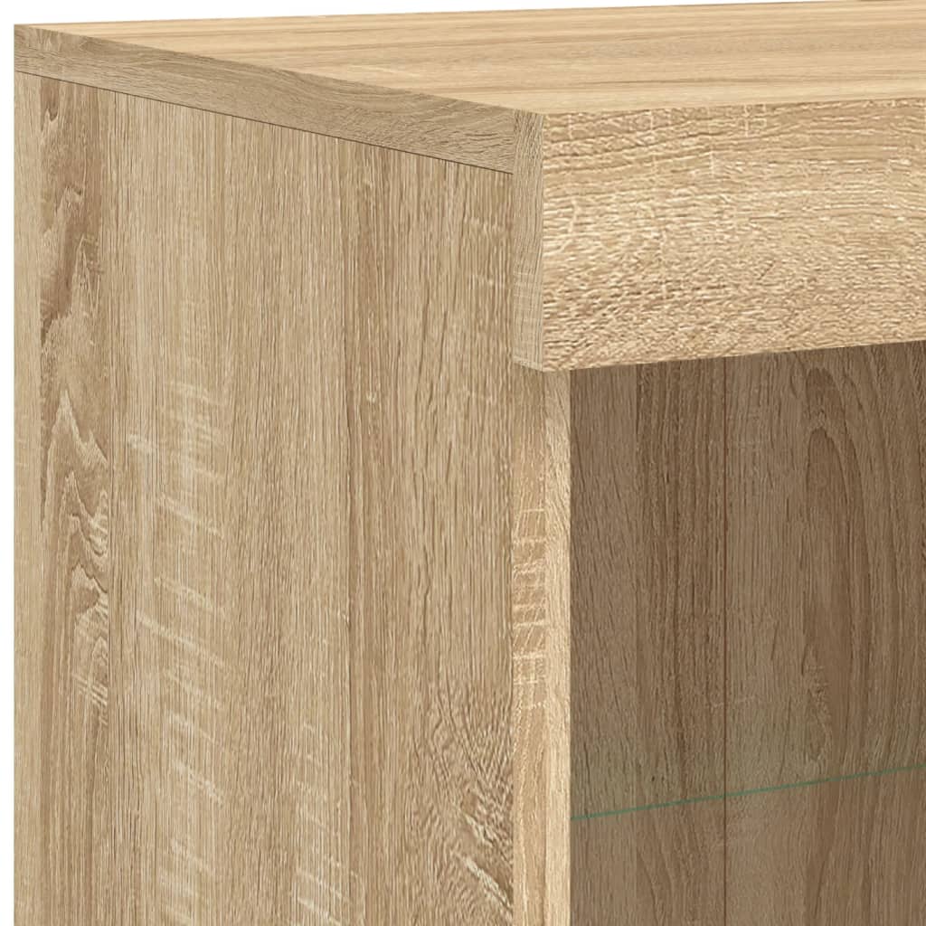 Buffet avec lumières LED chêne sonoma 81x37x100 cm - XIOS