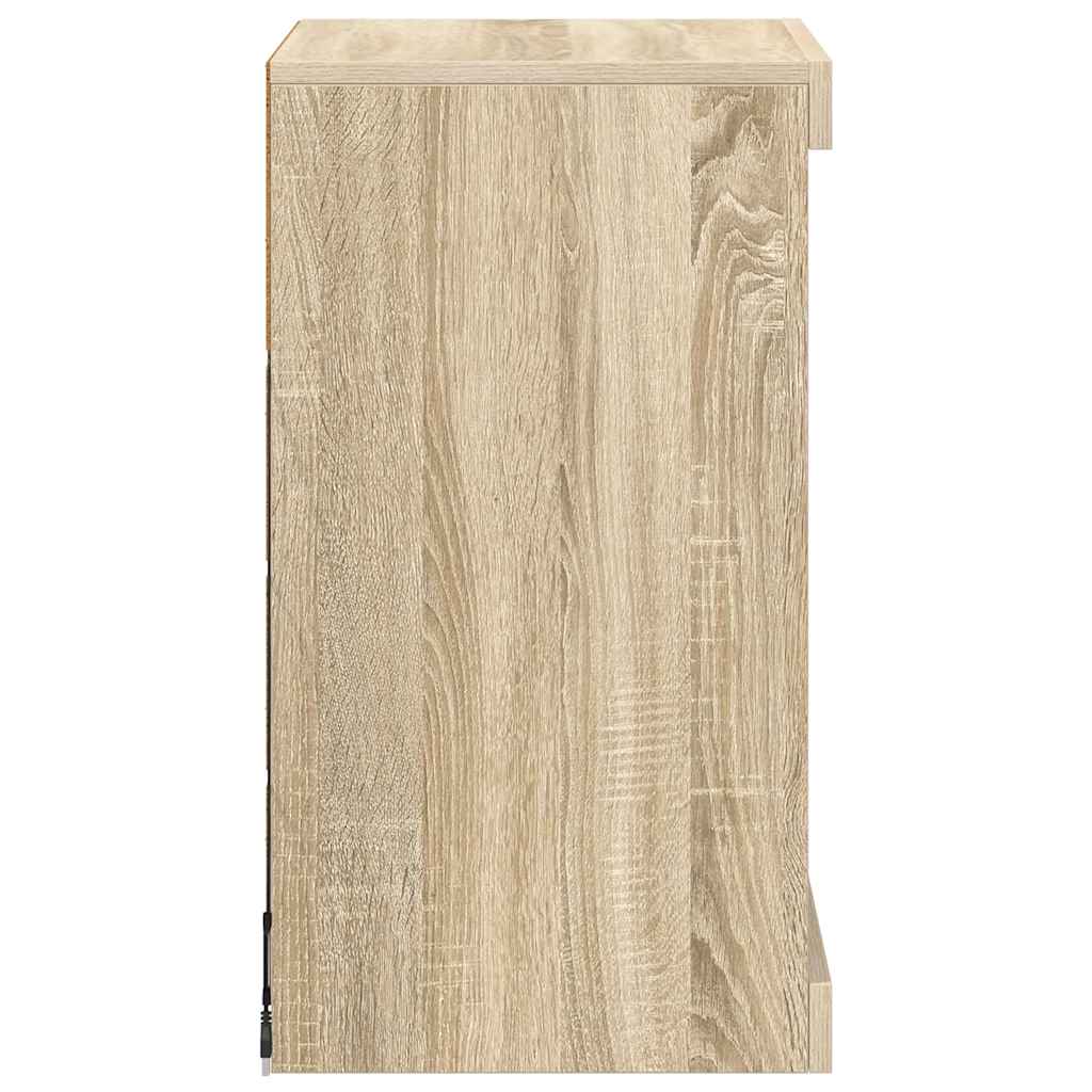 Buffet avec lumières LED chêne sonoma 41x37x67 cm - XIOS