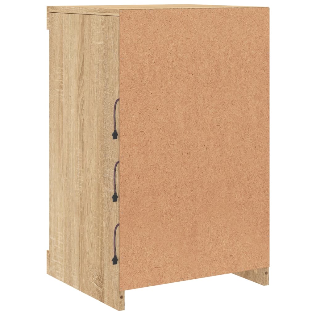 Buffet avec lumières LED chêne sonoma 41x37x67 cm - XIOS