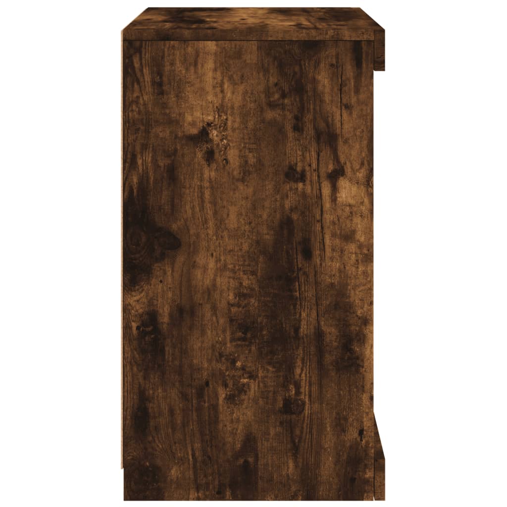 Buffet avec lumières LED chêne fumé 41x37x67 cm - XIOS