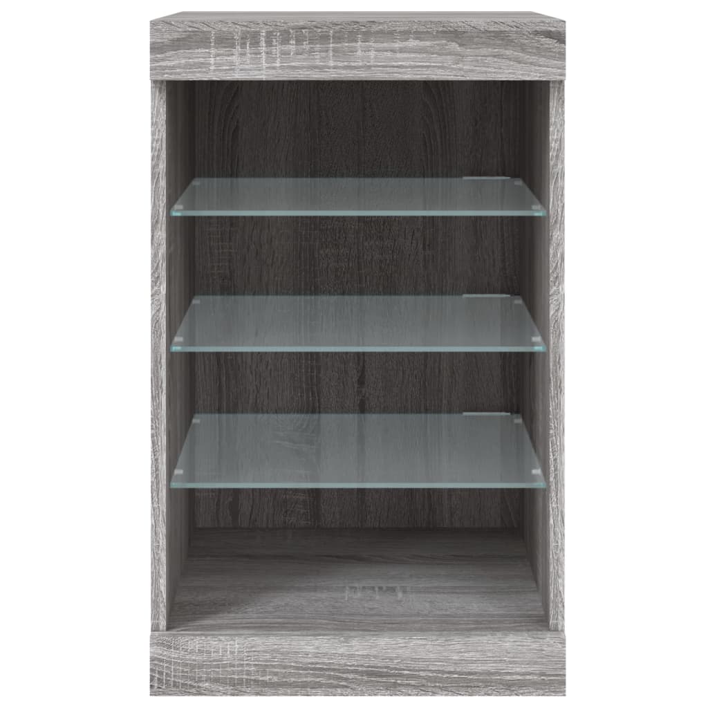 Buffet avec lumières LED sonoma gris 41x37x67 cm - XIOS