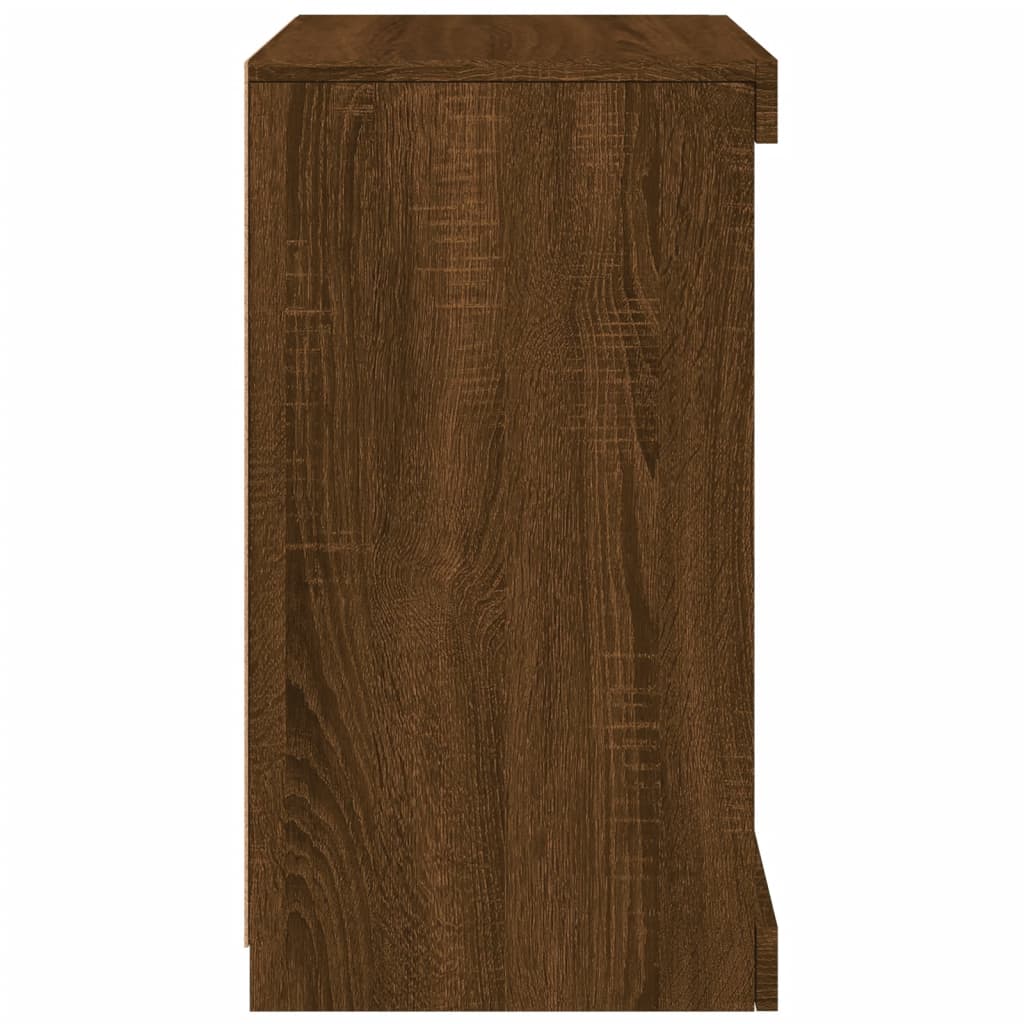 Buffet avec lumières LED chêne marron 41x37x67 cm - XIOS