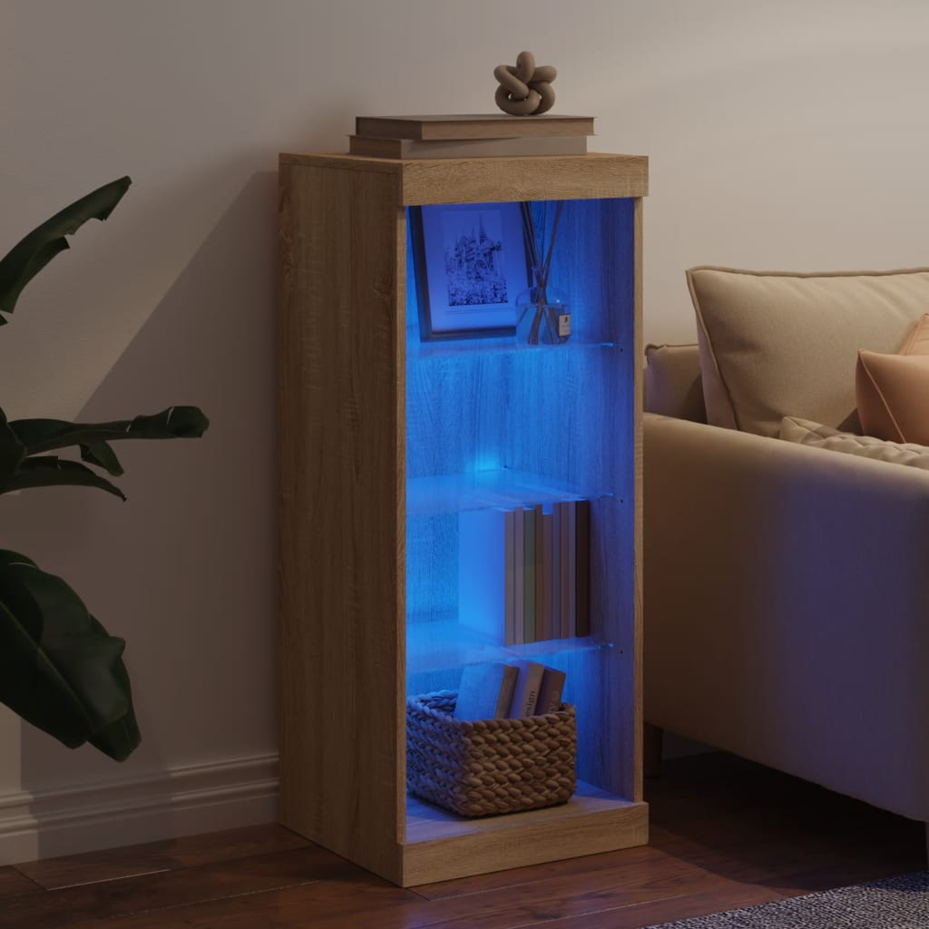 Buffet avec lumières LED chêne sonoma 41x37x100 cm - XIOS