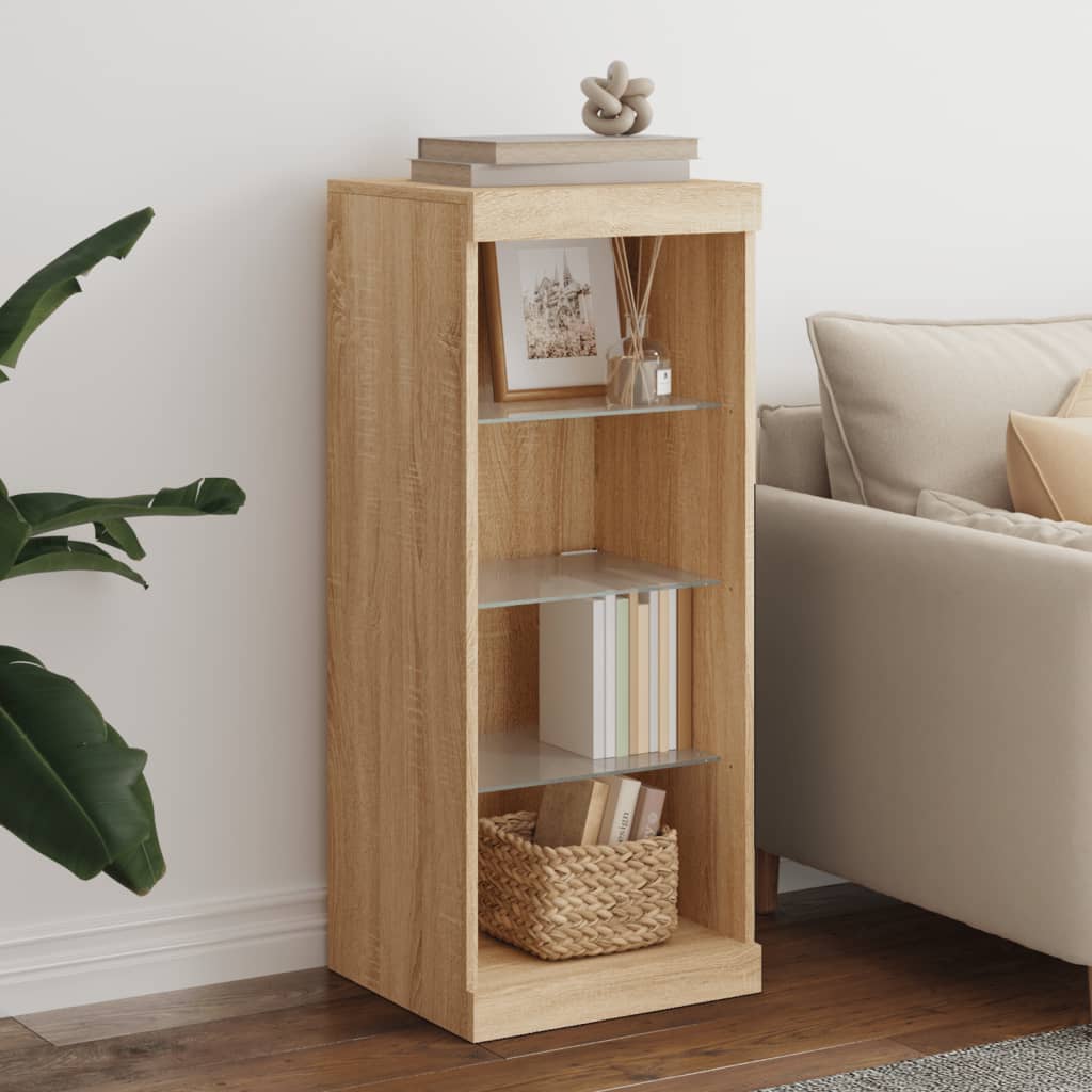 Buffet avec lumières LED chêne sonoma 41x37x100 cm - XIOS