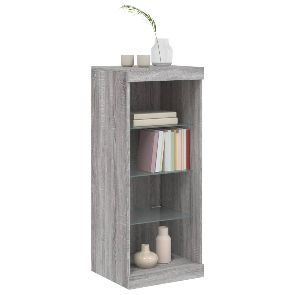 Buffet avec lumières LED sonoma gris 41x37x100 cm - XIOS