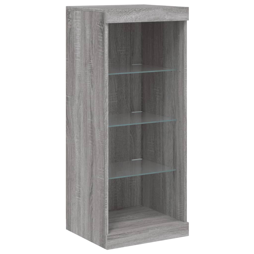 Buffet avec lumières LED sonoma gris 41x37x100 cm - XIOS