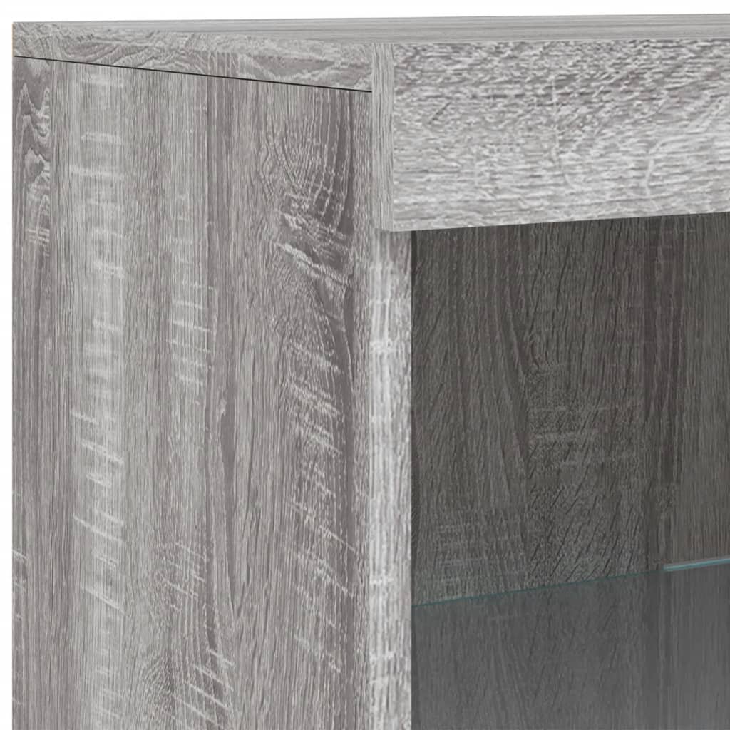 Buffet avec lumières LED sonoma gris 41x37x100 cm - XIOS