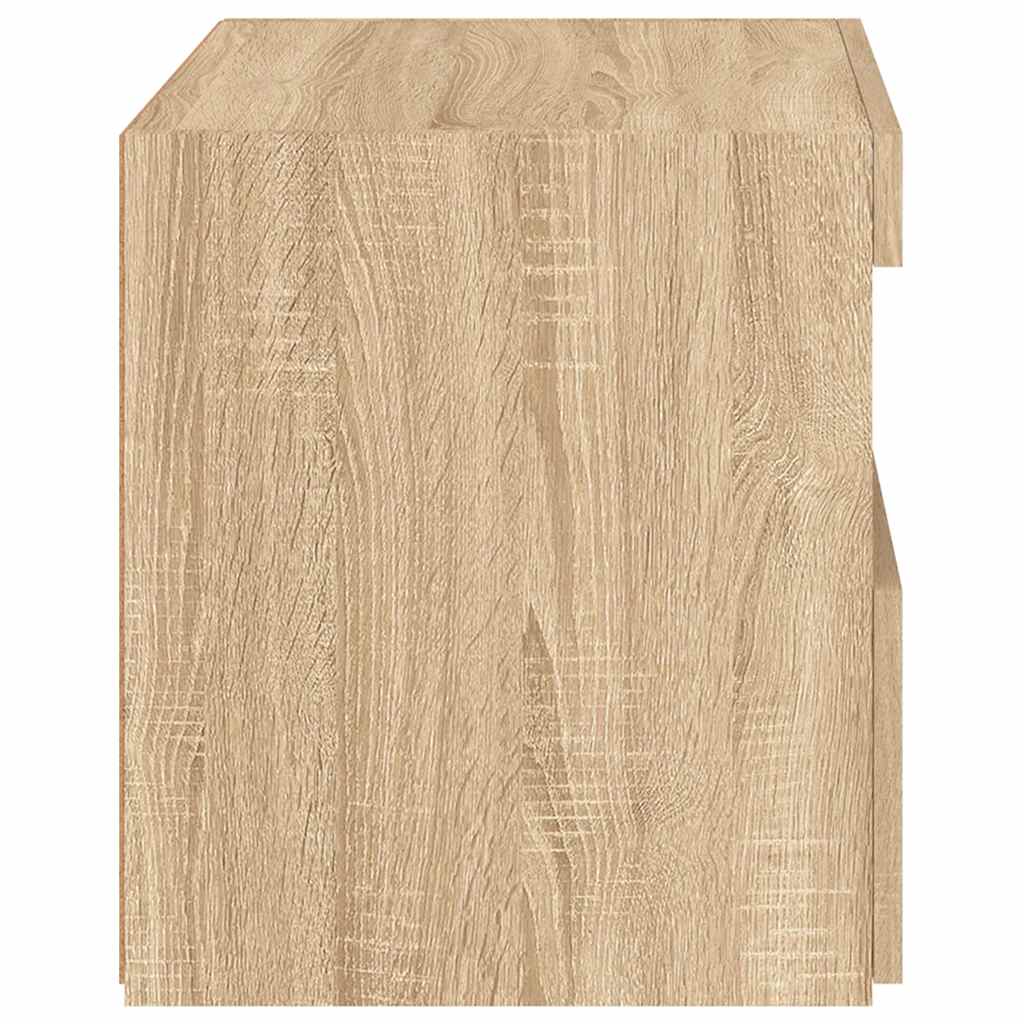 Table de chevet avec lumières LED chêne sonoma 50x40x45 cm - XIOS