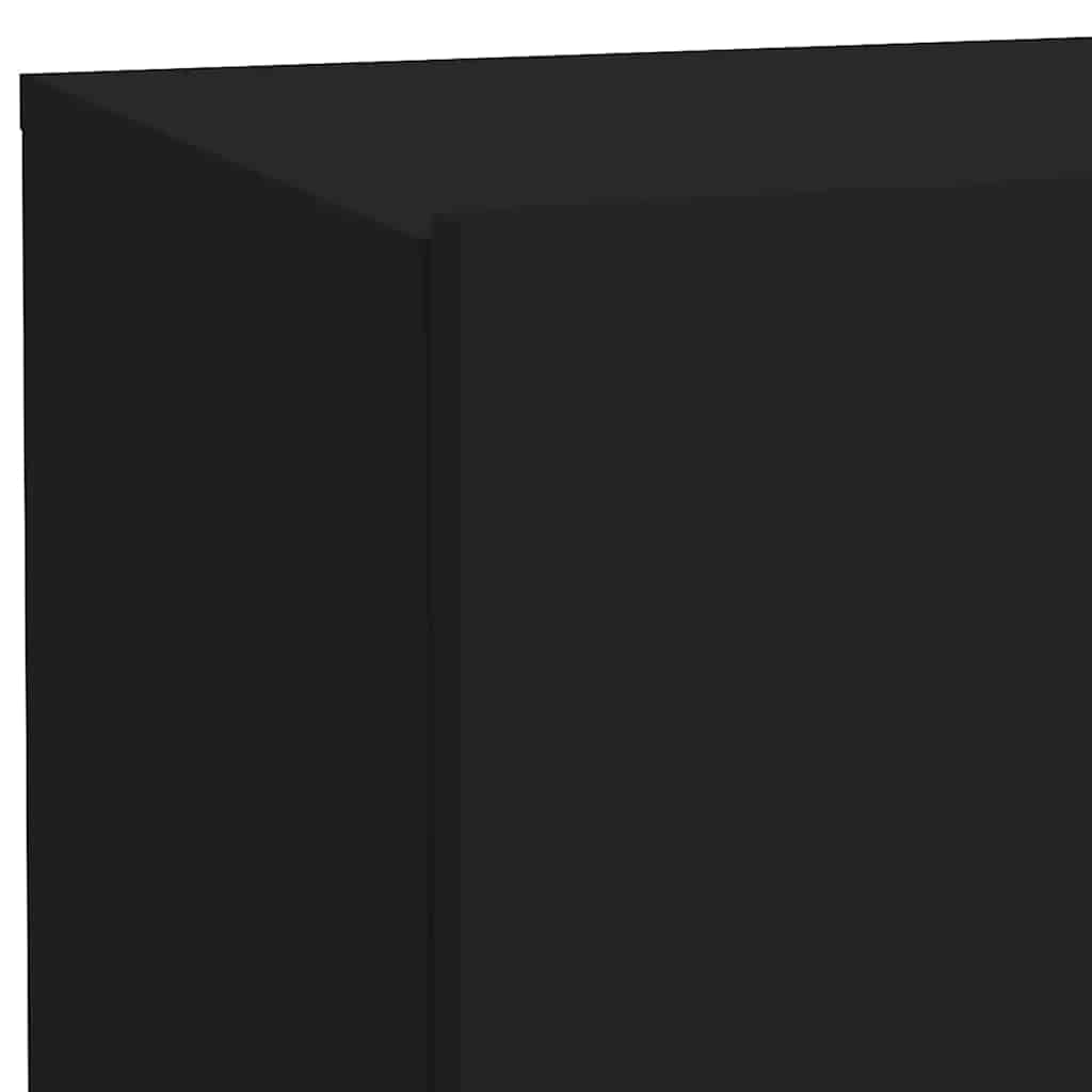 Table de chevet avec lumières LED noir 70x36x40,5 cm - XIOS
