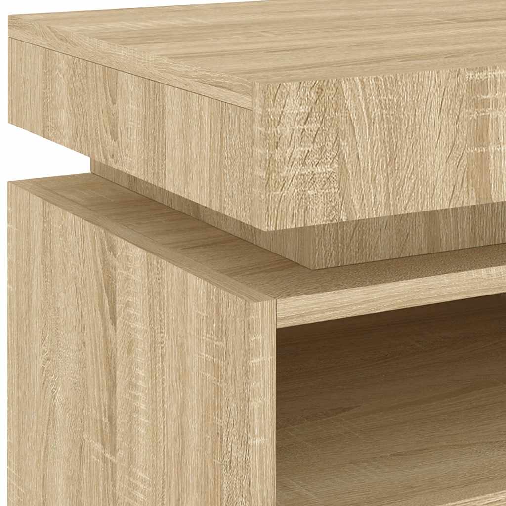 Armoire de chevet avec lumières LED chêne sonoma 40x39x48,5 cm - XIOS