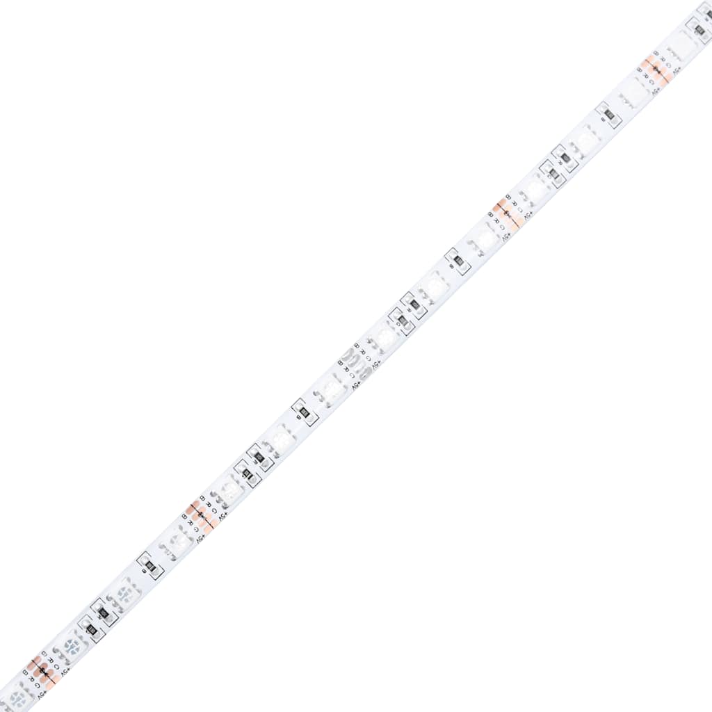 Table de chevet avec lumières LED blanc 40x39x37 cm