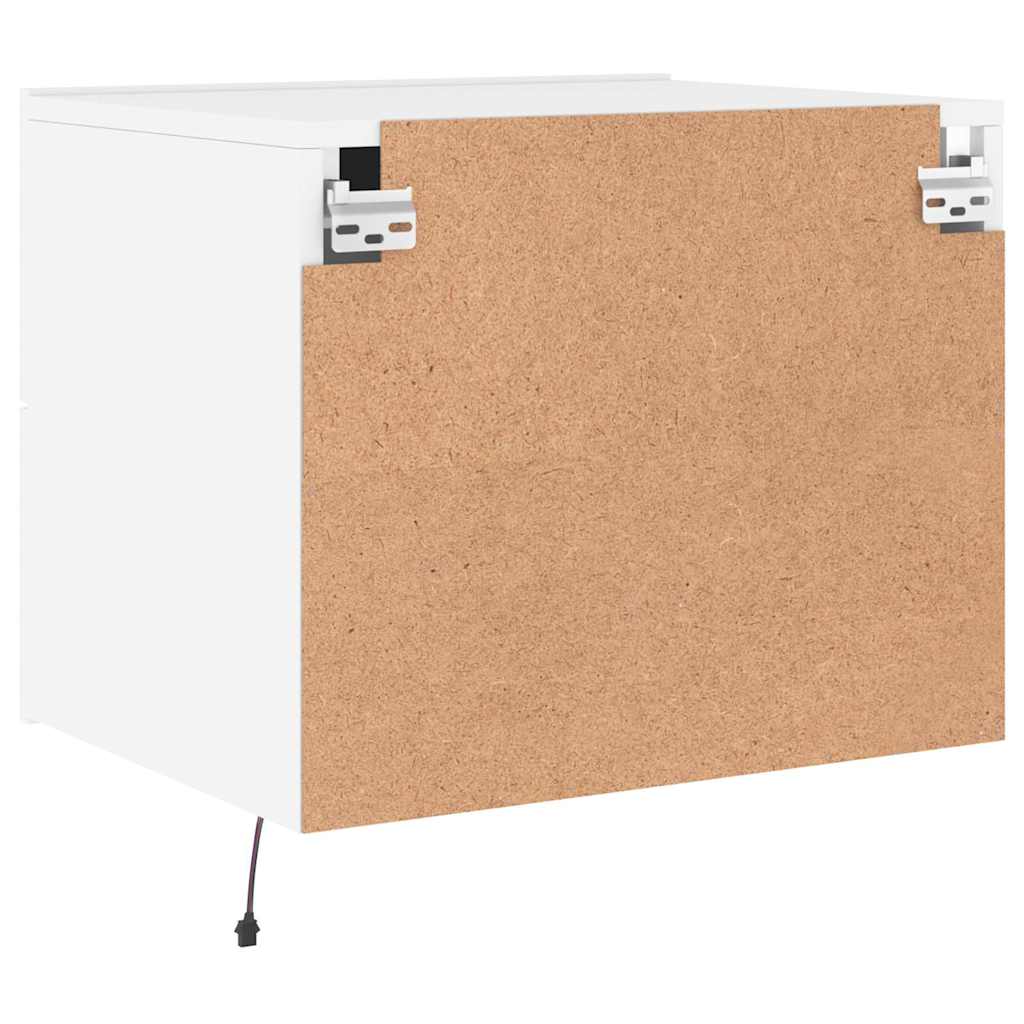 Table de chevet murale avec lumières LED blanc - XIOS