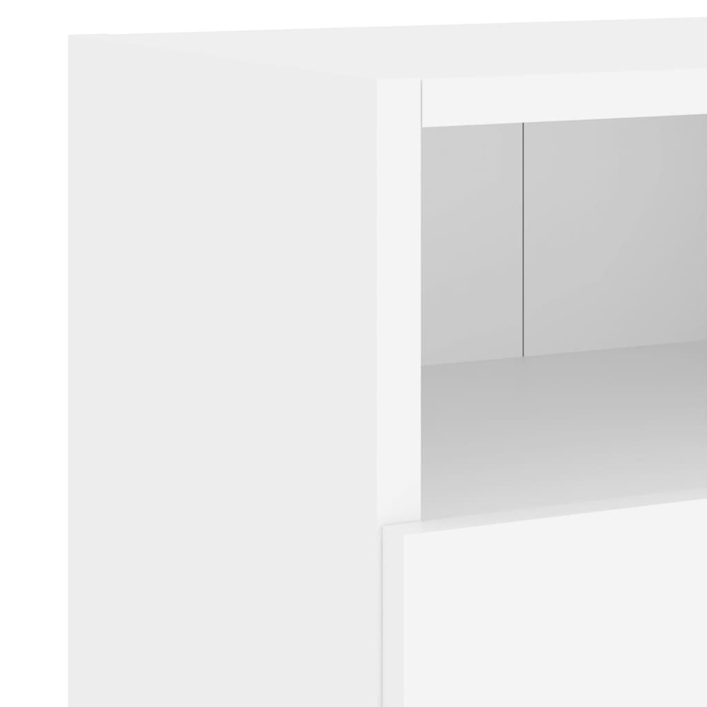 Meubles TV muraux 2 pcs blanc 60x30x30 cm bois d'ingénierie - XIOS