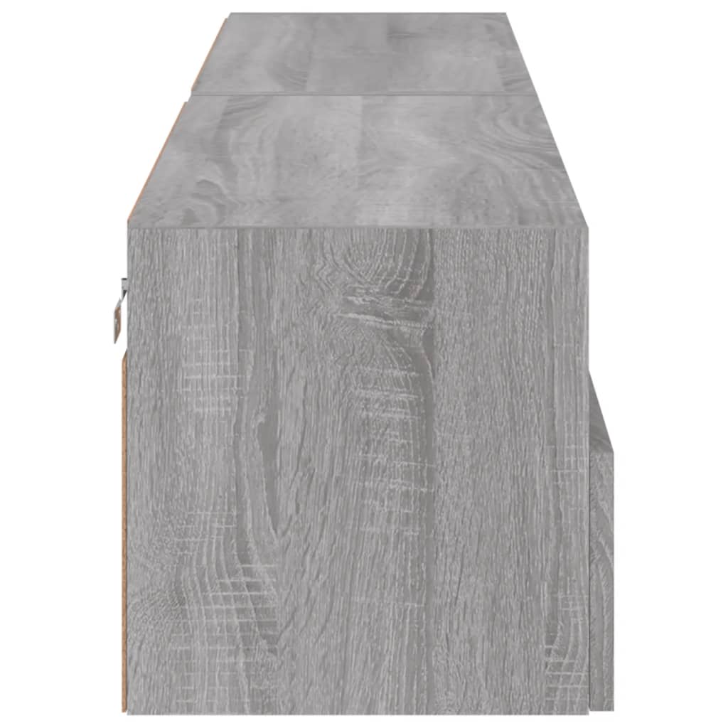 Meubles TV muraux 2pcs sonoma gris 80x30x30cm bois d'ingénierie - XIOS