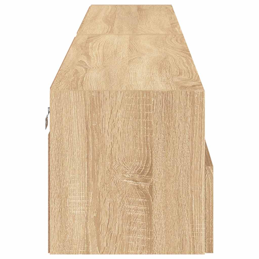 Meubles TV muraux 2pcs chêne sonoma 100x30x30cm bois ingénierie - XIOS