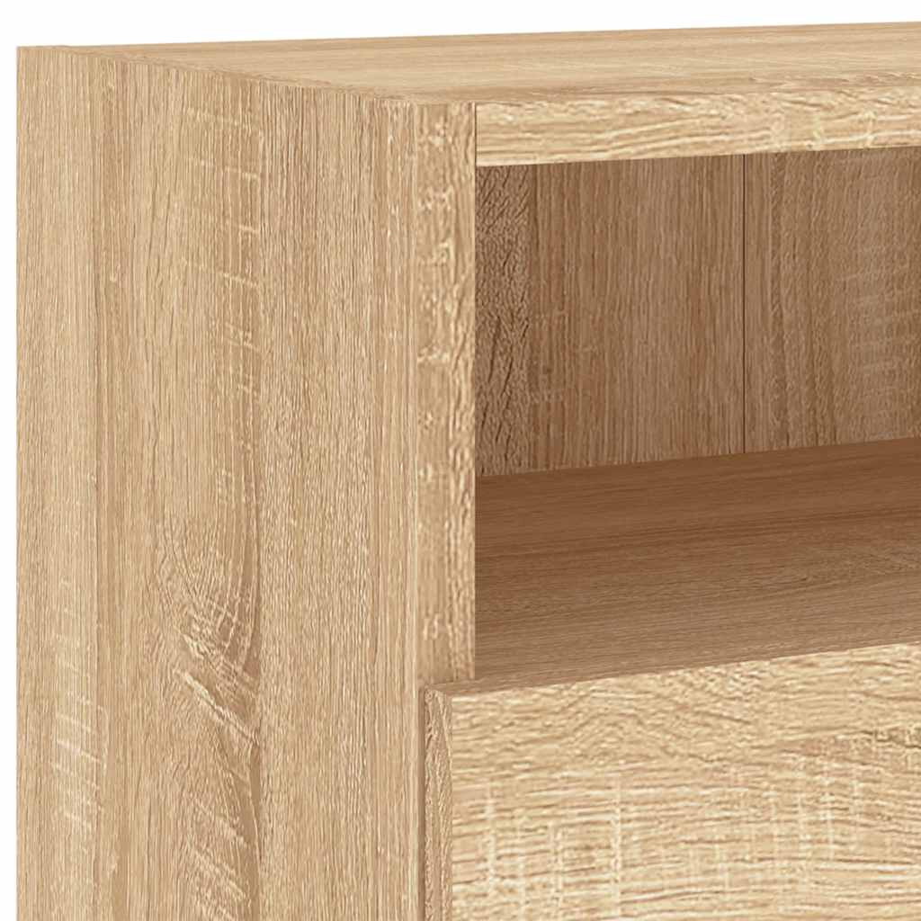 Meubles TV muraux 2pcs chêne sonoma 100x30x30cm bois ingénierie - XIOS