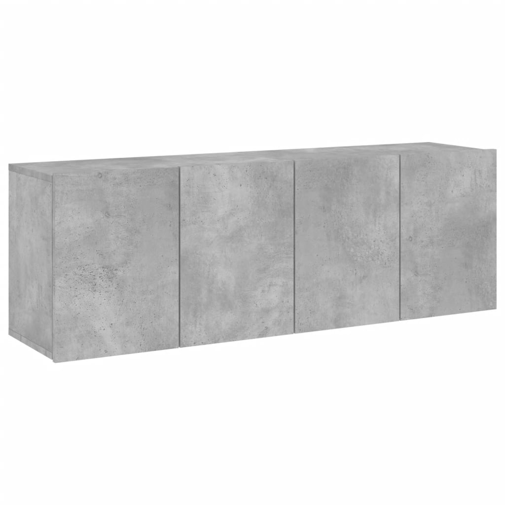Meubles TV muraux 2 pcs gris béton 60x30x41 cm - XIOS