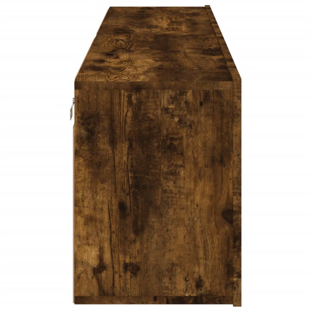 Meubles TV muraux 2 pcs chêne fumé 80x30x41 cm - XIOS