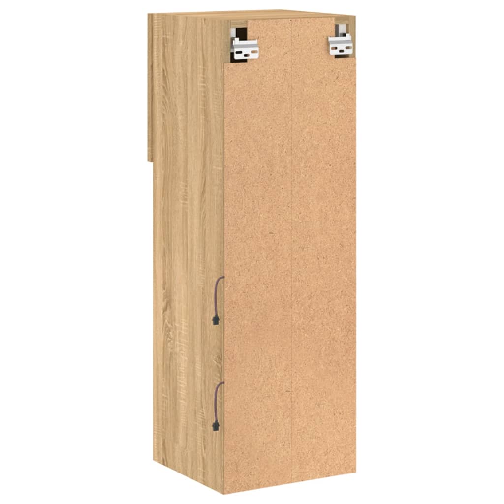 Meubles TV avec lumières LED 2 pcs chêne sonoma 30,5x30x90 cm - XIOS