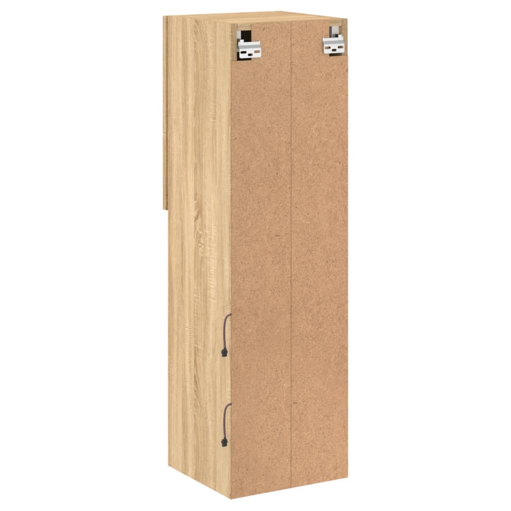 Meubles TV avec lumières LED 2 pcs chêne sonoma 30,5x30x102 cm - XIOS