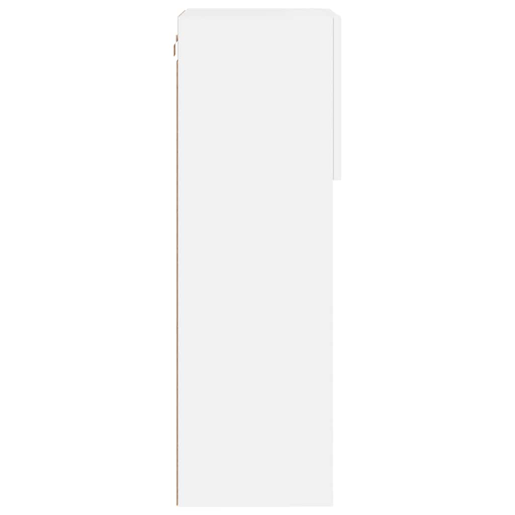 Meubles TV avec lumières LED 2 pcs blanc 40,5x30x90 cm - XIOS