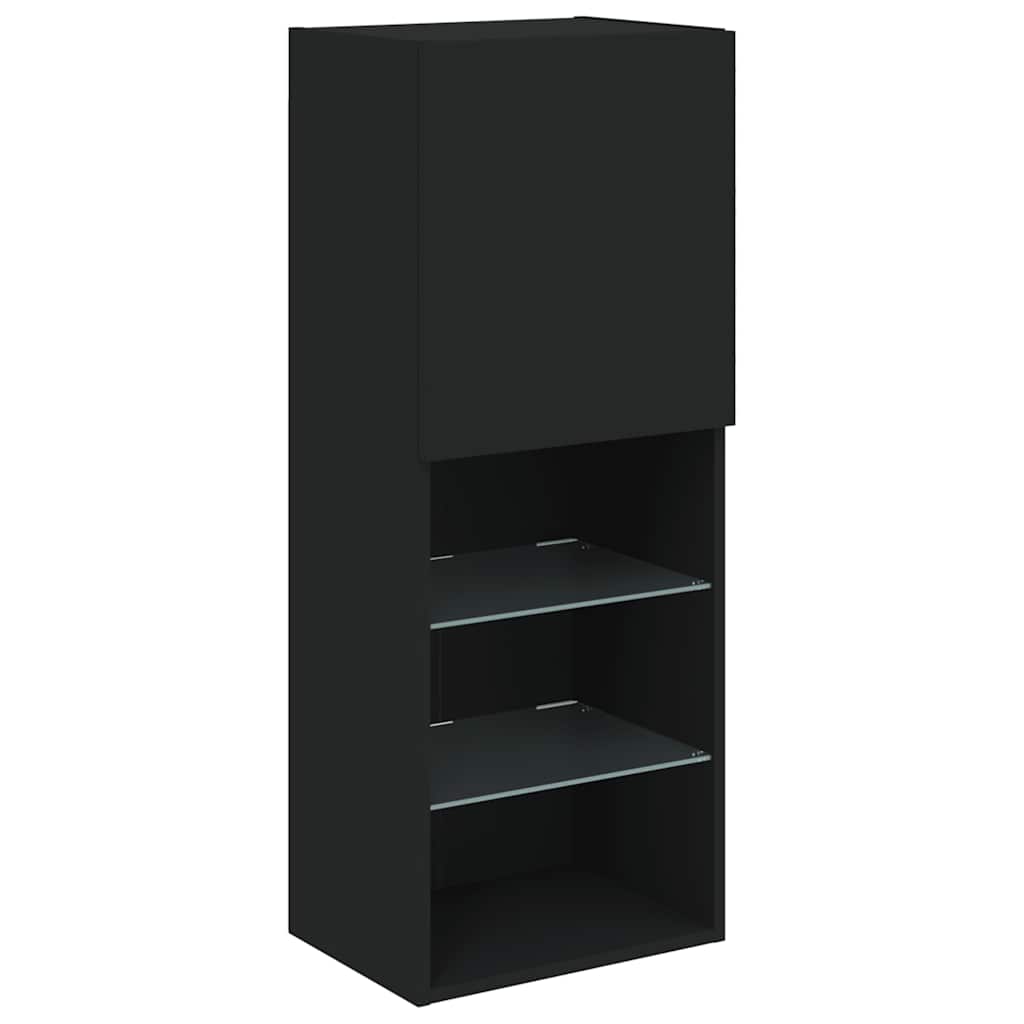 Meuble TV avec lumières LED noir 40,5x30x102 cm - XIOS