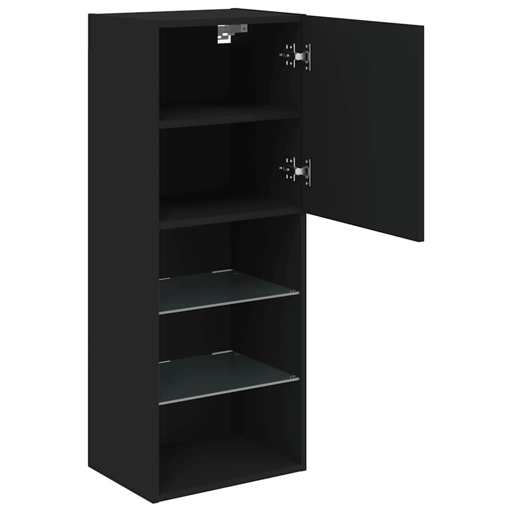 Meuble TV avec lumières LED noir 40,5x30x102 cm - XIOS