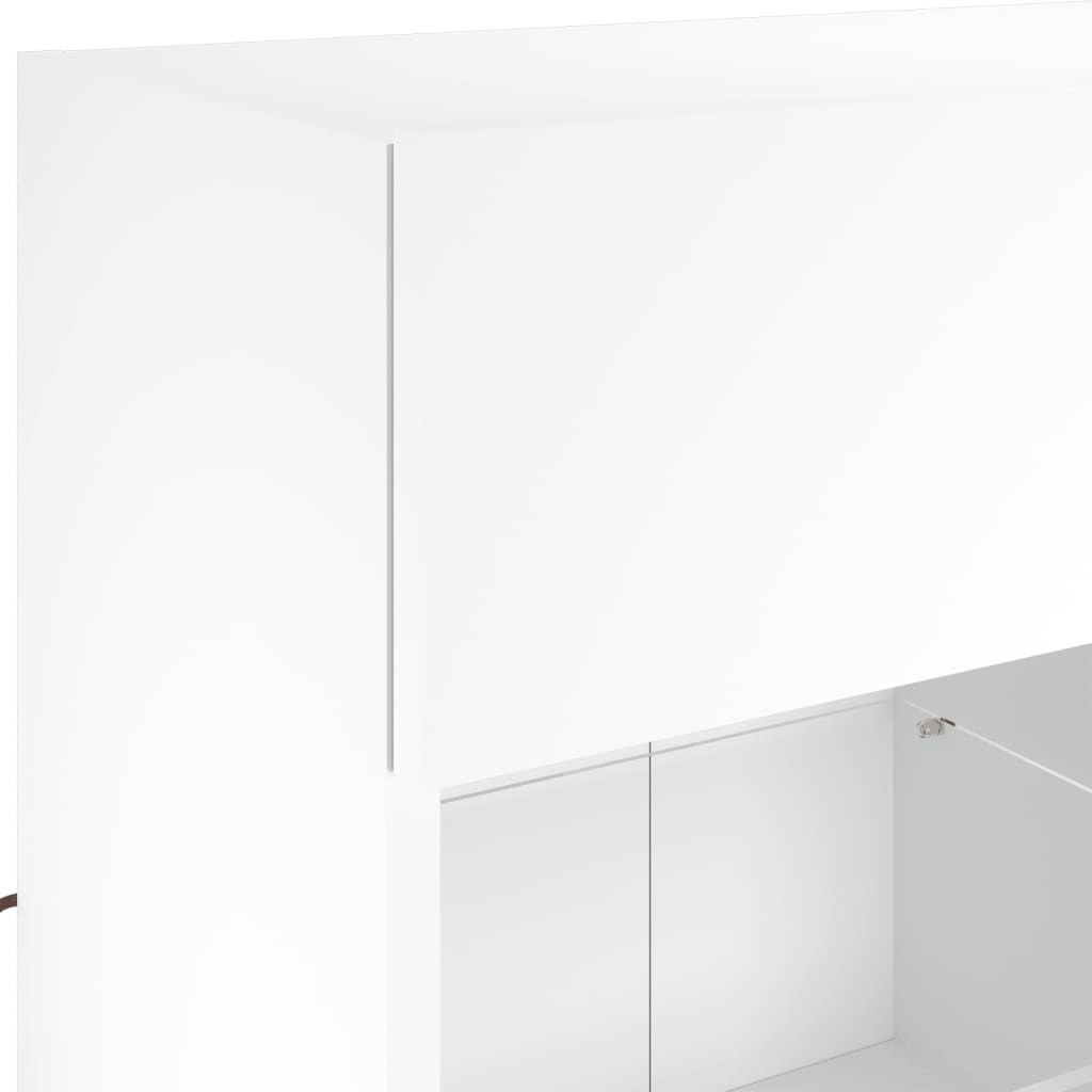 Meuble TV mural avec lumières LED blanc 78,5x30x60,5 cm - XIOS