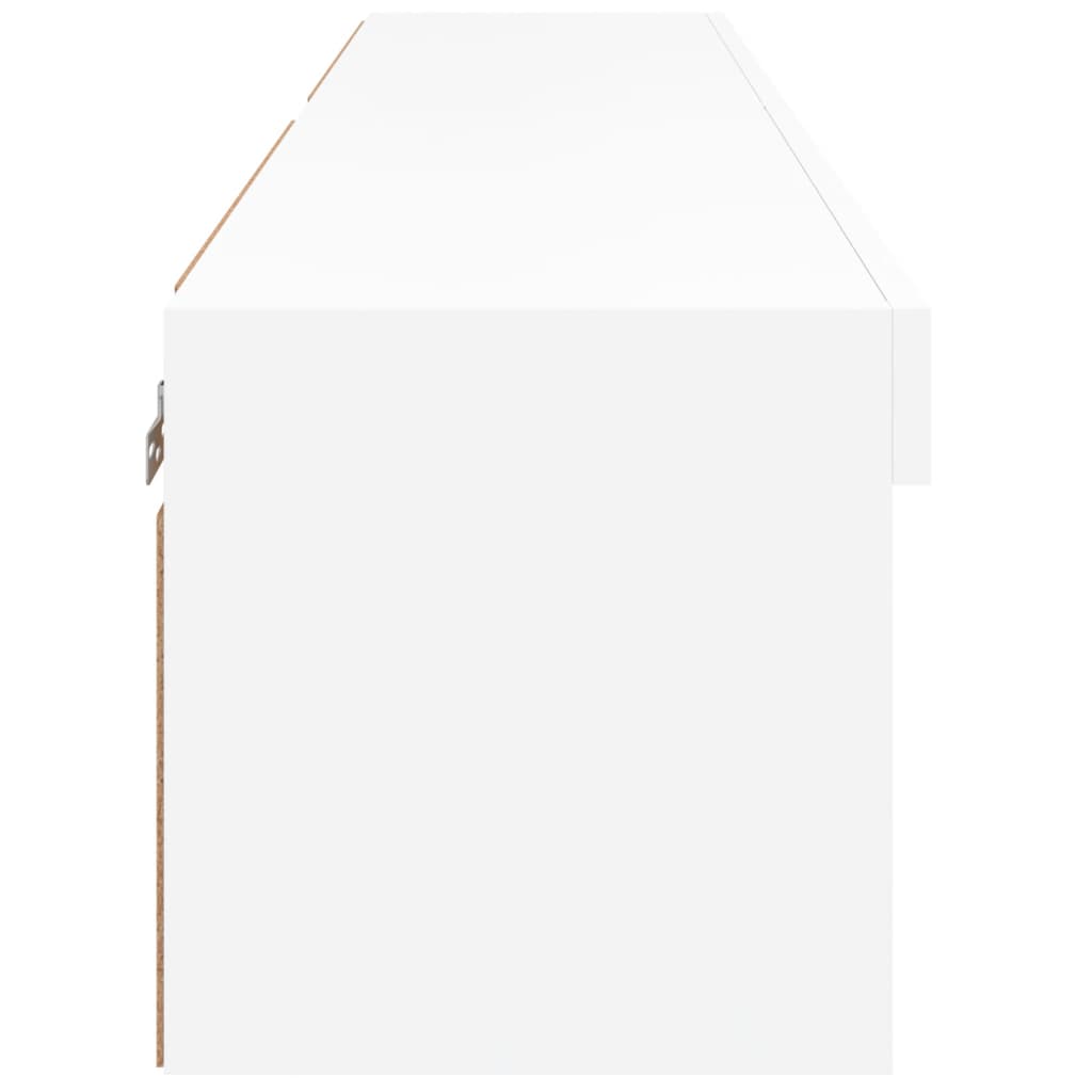 Meubles TV avec lumières LED 2 pcs blanc 60x30x30 cm - XIOS