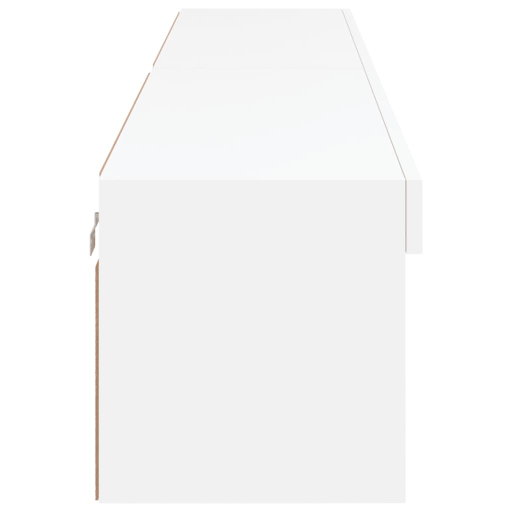 Meubles TV avec lumières LED 2 pcs blanc 100x30x30 cm - XIOS