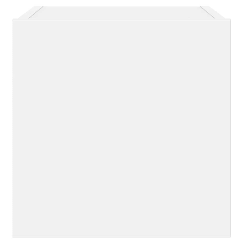 Meubles TV muraux avec lumières LED 2 pcs blanc 30,5x35x30 cm - XIOS