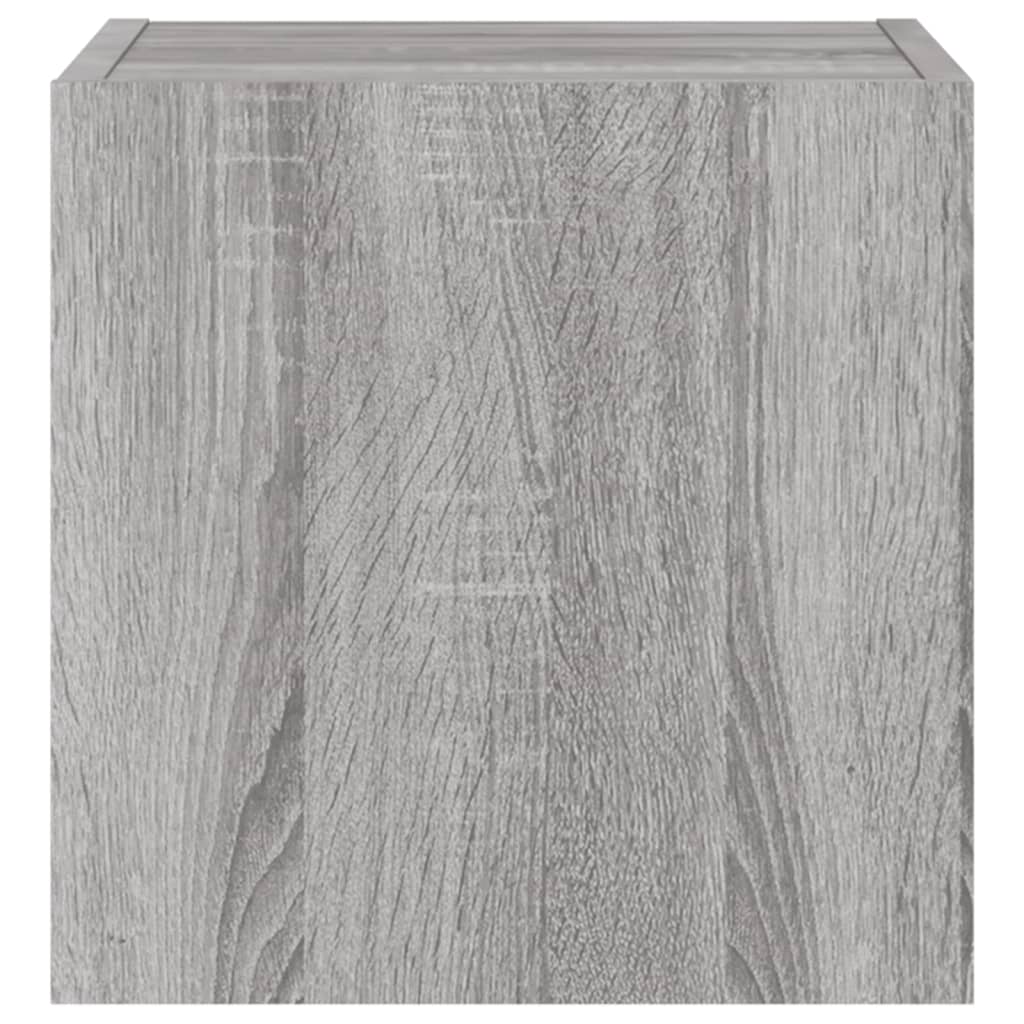 Meuble TV mural avec lumières LED sonoma gris 30,5x35x30 cm - XIOS