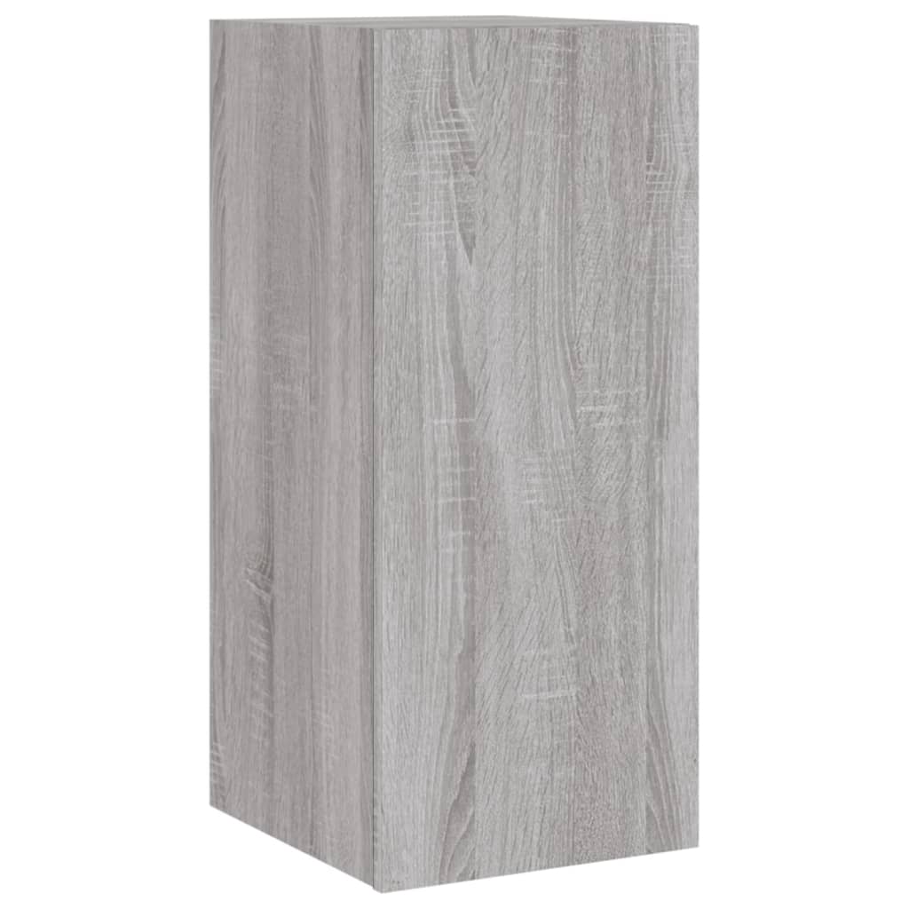 Meuble TV mural avec lumières LED sonoma gris 30,5x35x70 cm - XIOS
