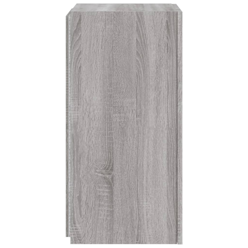 Meuble TV mural avec lumières LED sonoma gris 30,5x35x70 cm - XIOS