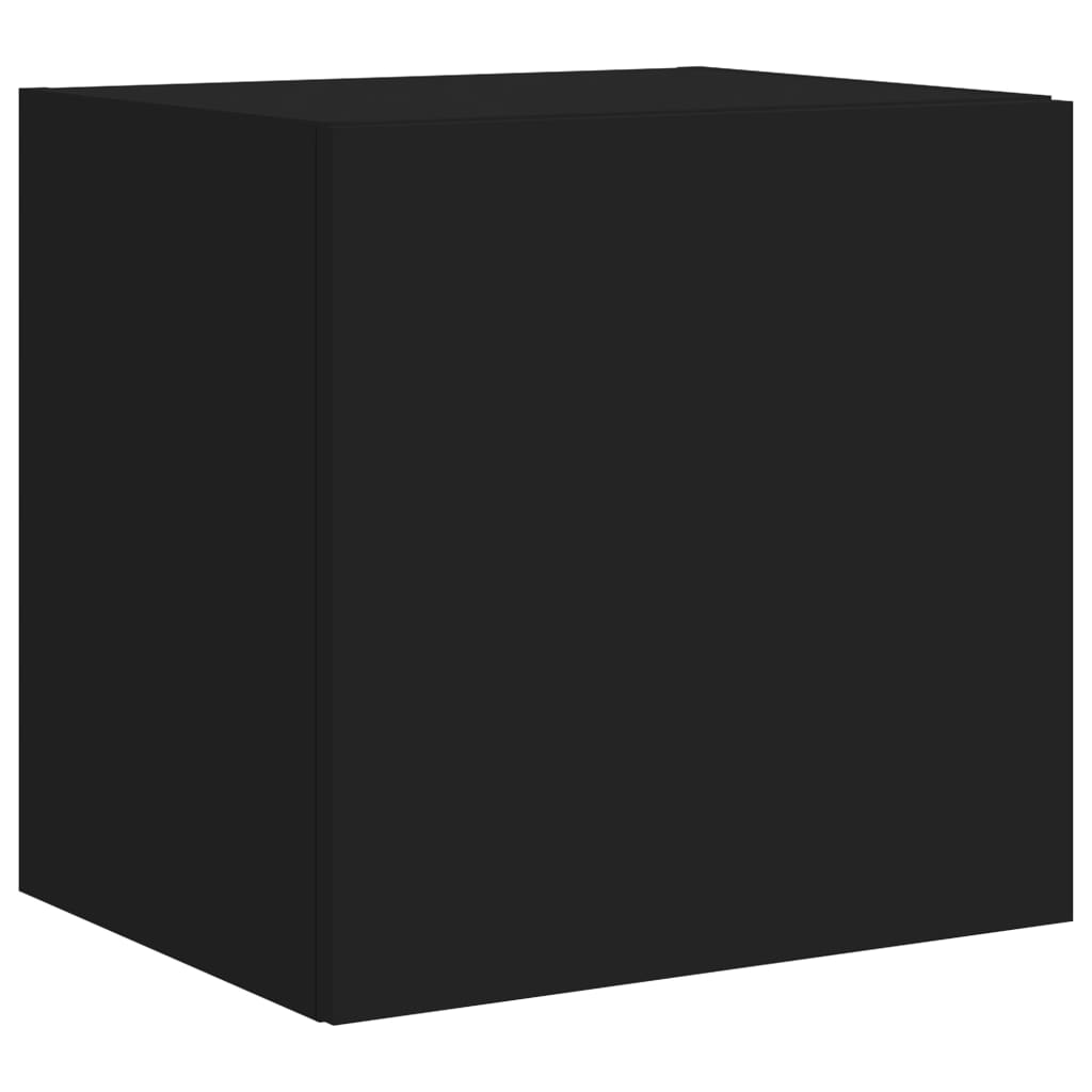 Meubles TV muraux avec lumières LED 2 pcs noir 40,5x35x40 cm - XIOS