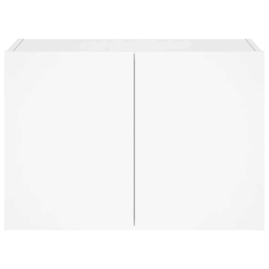 Meuble TV mural avec lumières LED blanc 60x35x41 cm - XIOS