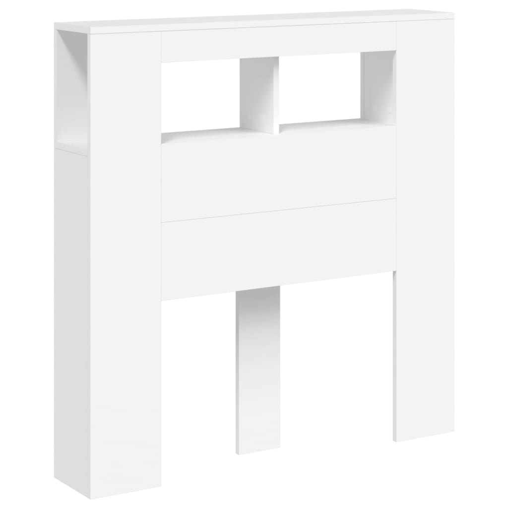 Tête de lit à LED blanc 100x18,5x103,5 cm bois d'ingénierie - XIOS