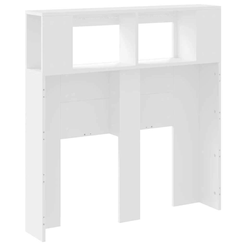 Tête de lit à LED blanc 100x18,5x103,5 cm bois d'ingénierie - XIOS