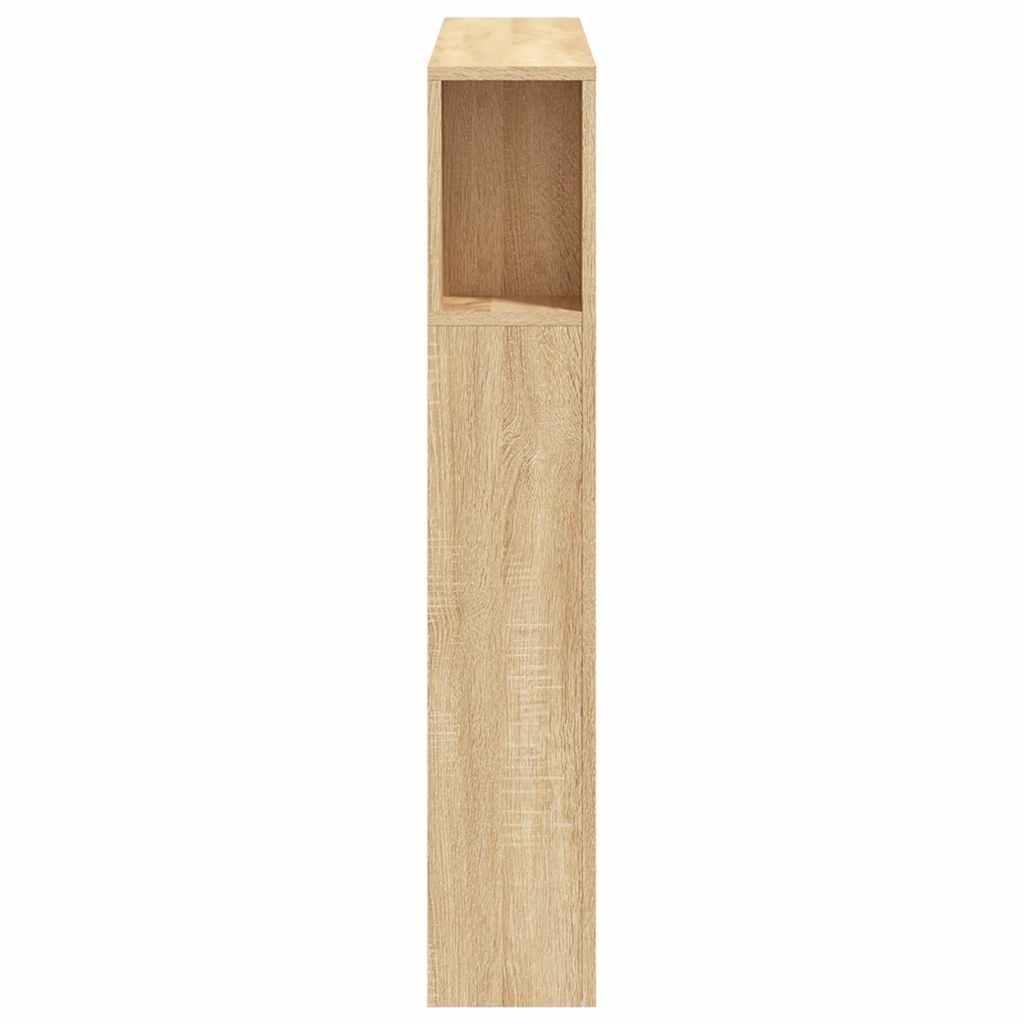 Tête de lit à LED chêne sonoma 100x18,5x103,5cm bois ingénierie